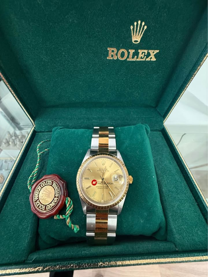 ROLEX 36mm Datejust Jubilee SS 18k Gold