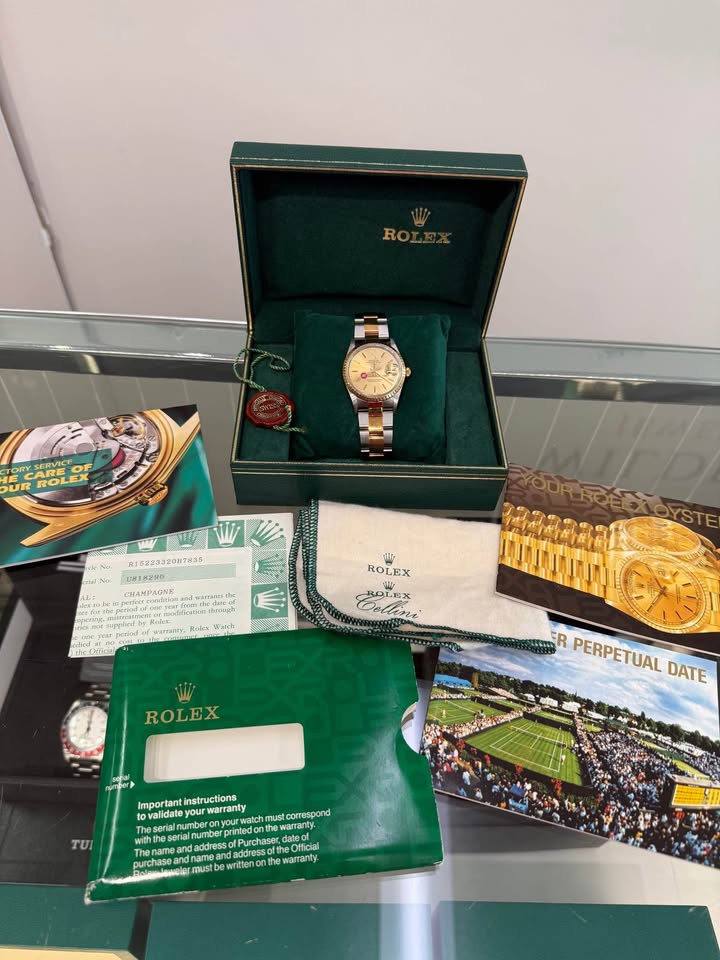 ROLEX 36mm Datejust Jubilee SS 18k Gold