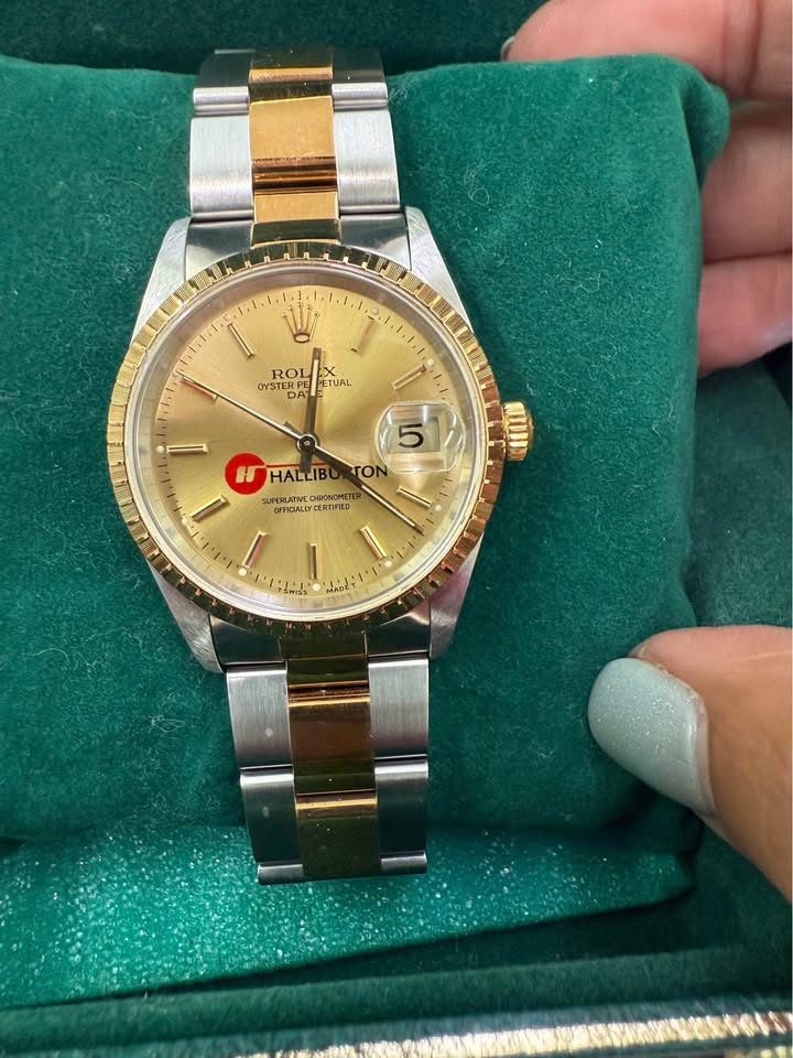 ROLEX 36mm Datejust Jubilee SS 18k Gold
