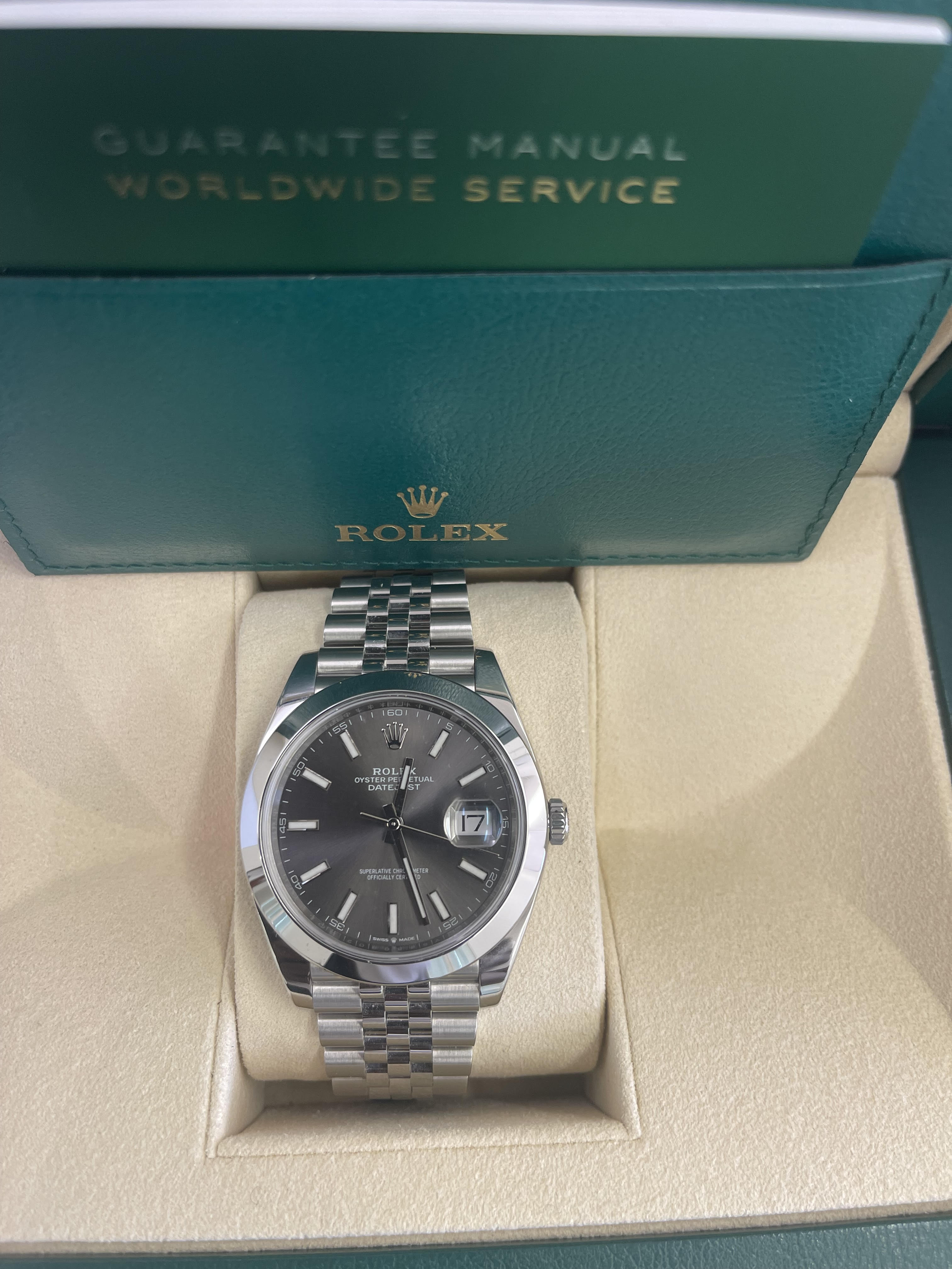 Rolex 41mm Datejust Box & Papers, 2018