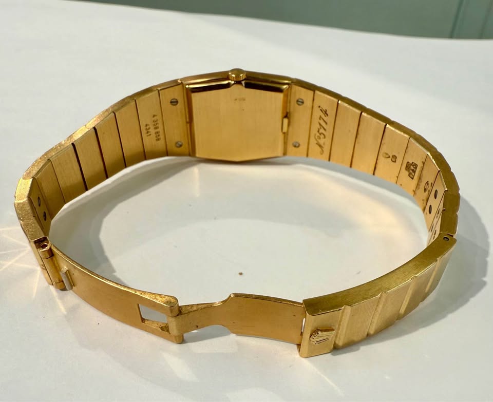 Rare Find Rolex Cellini Queen Midas - Solid 18k Gold , Dark Blue Dial Model #5174