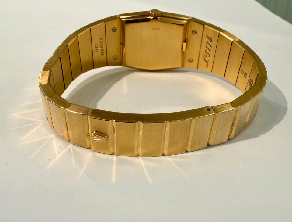 Rare Find Rolex Cellini Queen Midas - Solid 18k Gold , Dark Blue Dial Model #5174