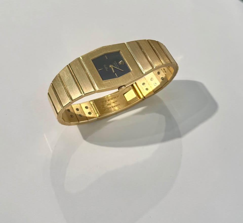 Rare Find Rolex Cellini Queen Midas - Solid 18k Gold , Dark Blue Dial Model #5174