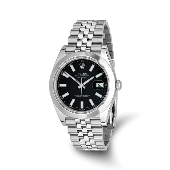 Rolex Datejust 41mm Black Diamond Dial