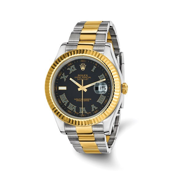 Rolex Datejust II Black Roman Dial 41mm