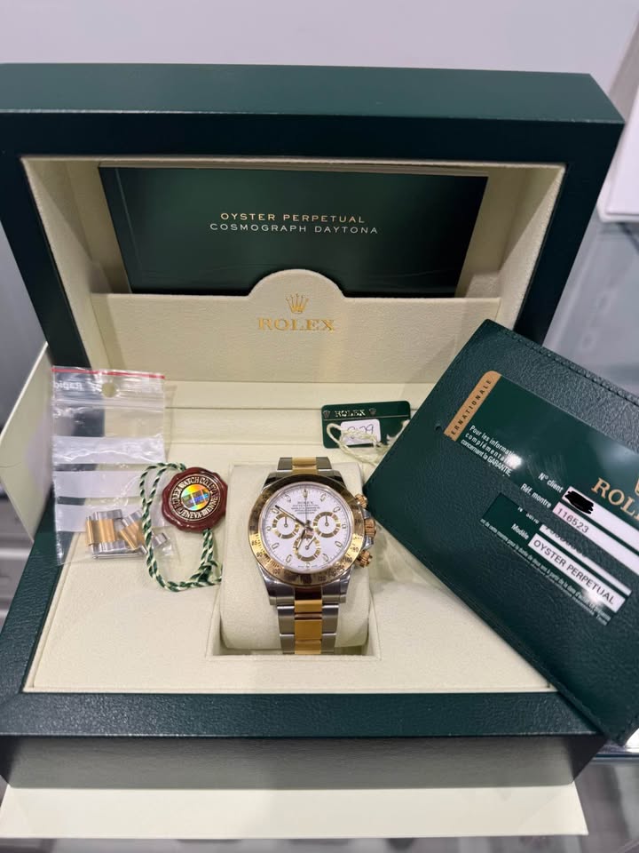 Rolex Daytona 116523 White Dial Two-Tone Mens Watch - 2014