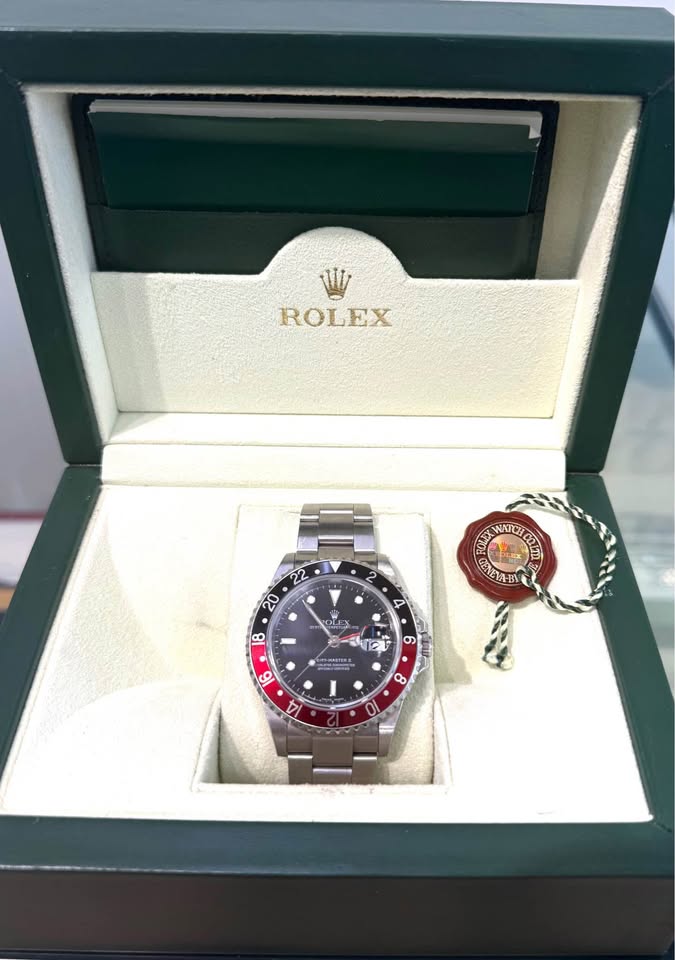 Rolex GMT Coke , Complete Set , Box , Papers , Booklet , Tags , 40mm Oyster Bracelet 2005