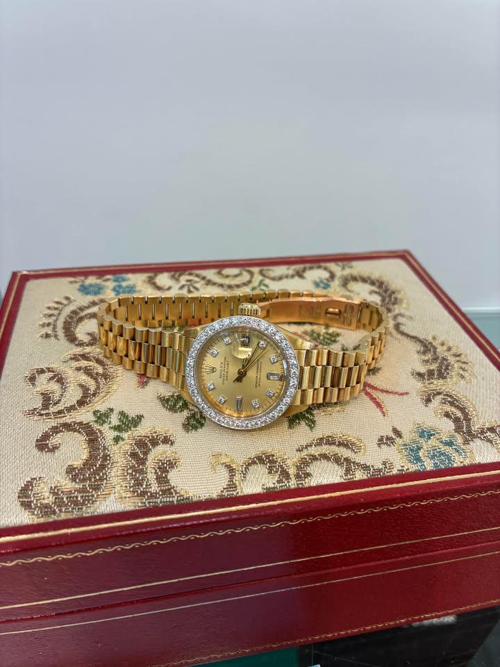 Rare Find Rolex Lady’s Datejust 18karat Gold Diamond Bezel & Dial Ref#6916 - 1976