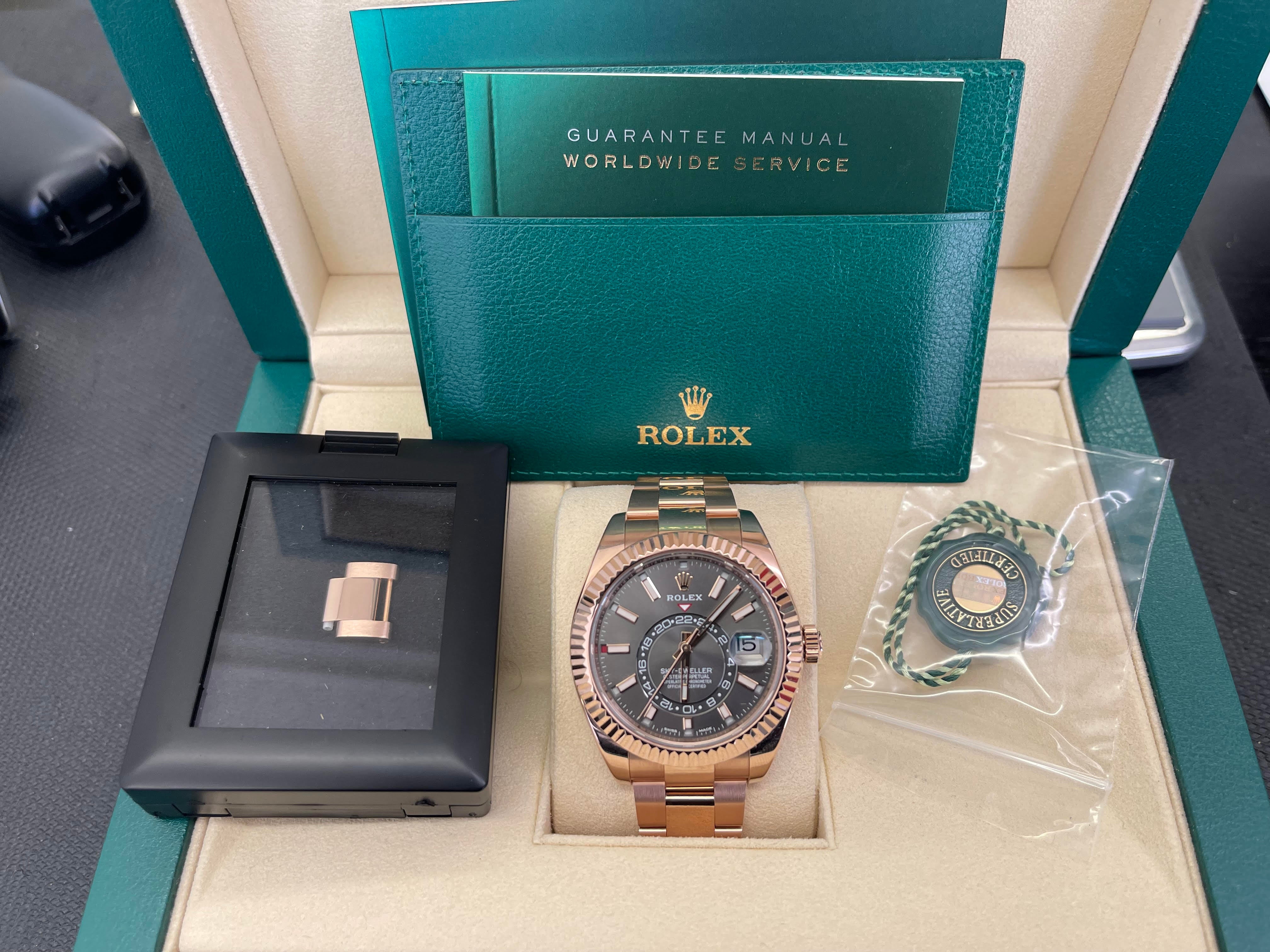 Rolex Sky-Dweller 18K, 42mm, 2024, Box & Papers