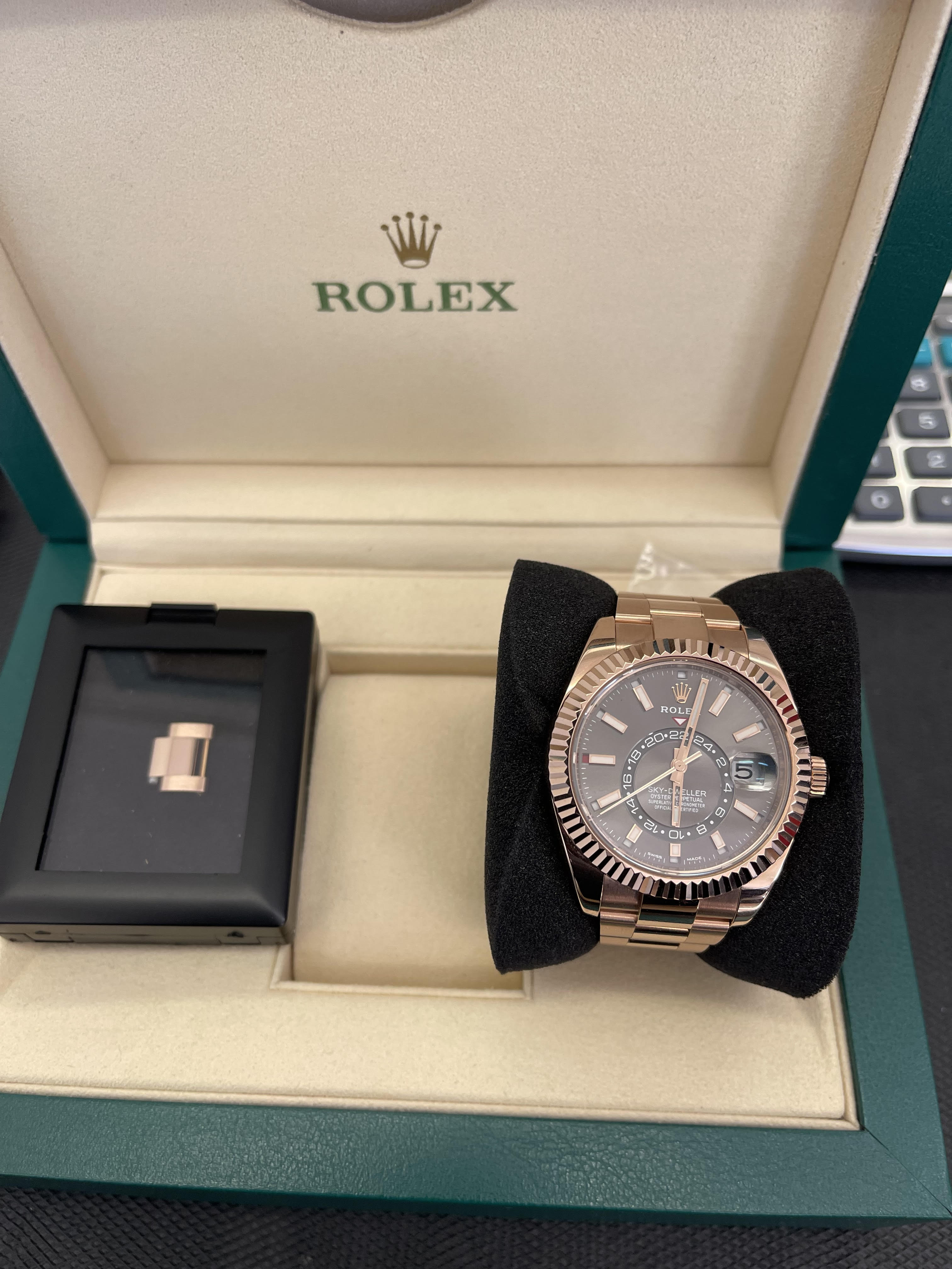 Rolex Sky-Dweller 18K, 42mm, 2024, Box & Papers