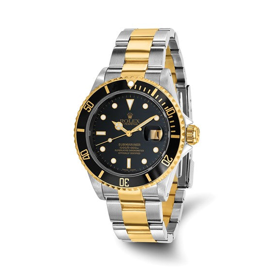 Rolex 18k Oyster 40mm Submariner Black Dial Watch