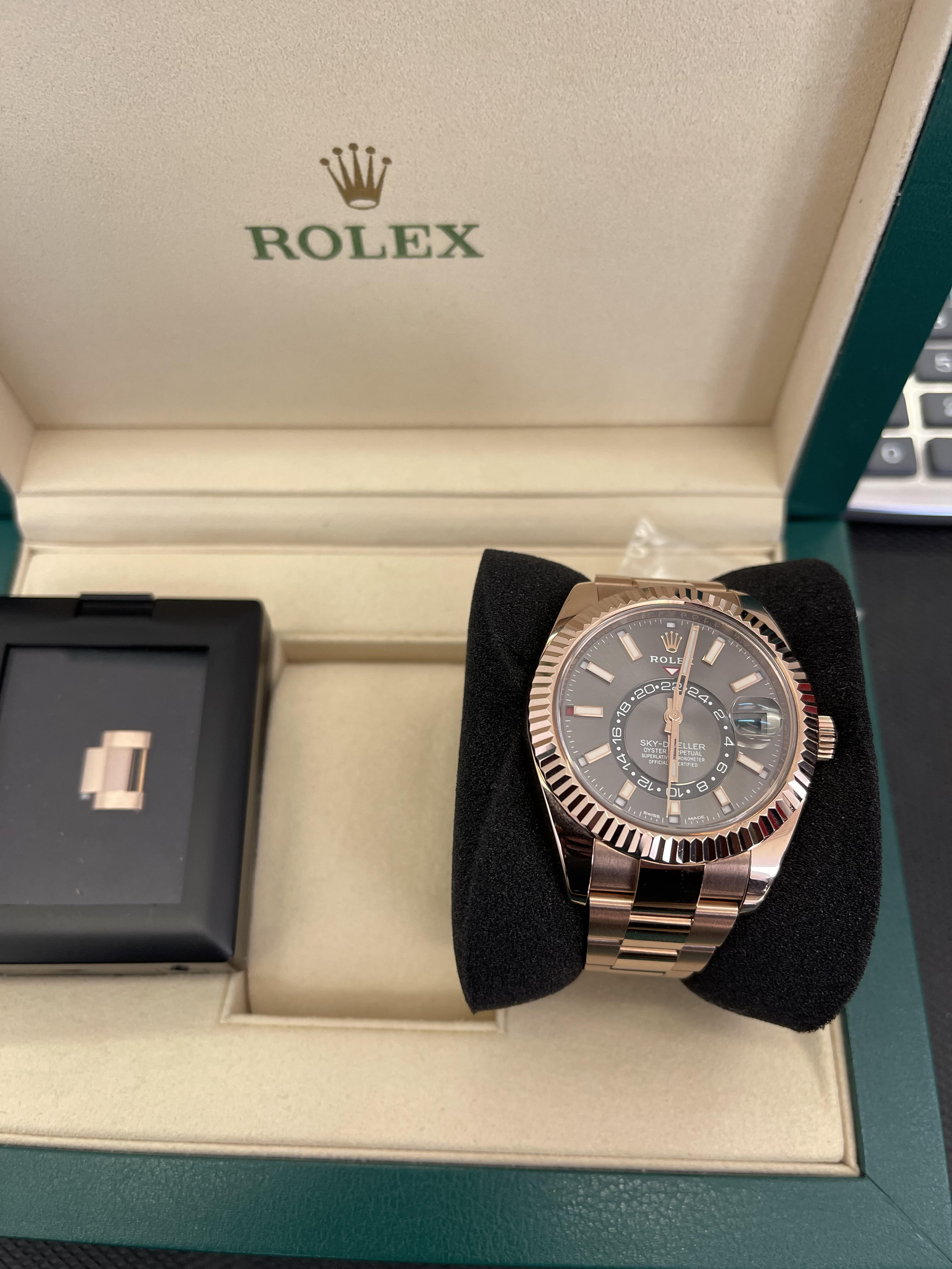 Rolex Sky-Dweller 18K, 42mm, 2024, Box & Papers