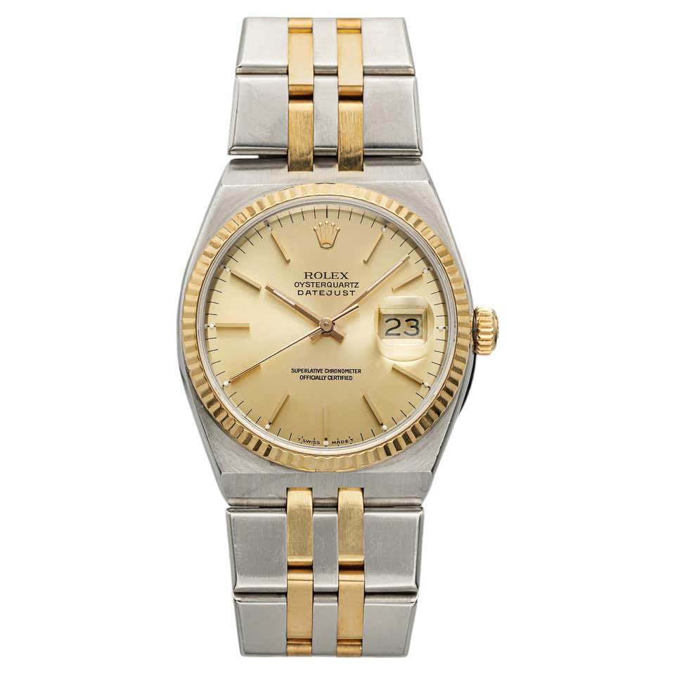 Vintage 1987 Rolex Oyster Quartz DJ 17013 Two-Tone 36mm , Great Working Condition