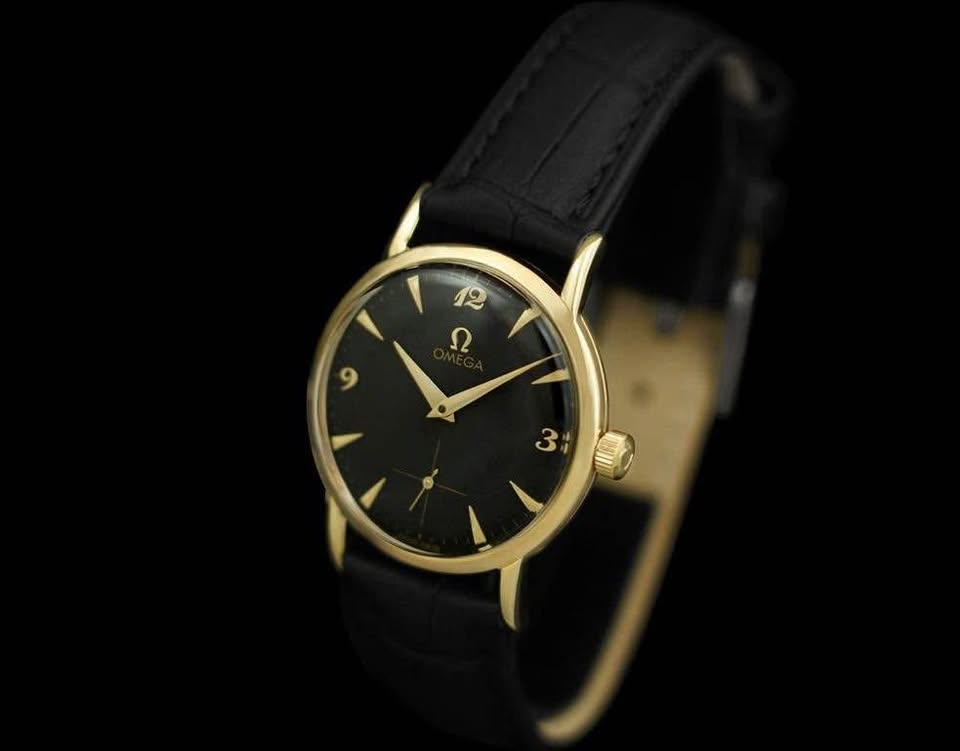 Vintage Omega Seamaster 34mm , 17 jewels , Automatic 34mm Watch In Mint Condition 14k Gold Case