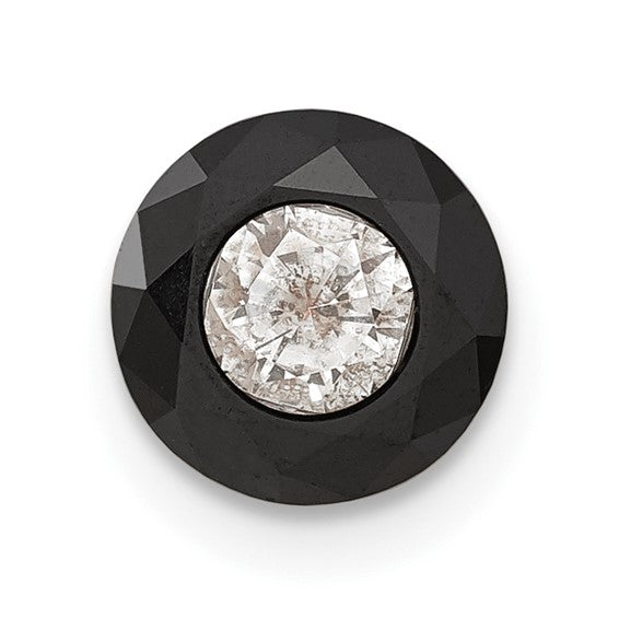 1.75ct. Black and White Diamond Single Stud earring component