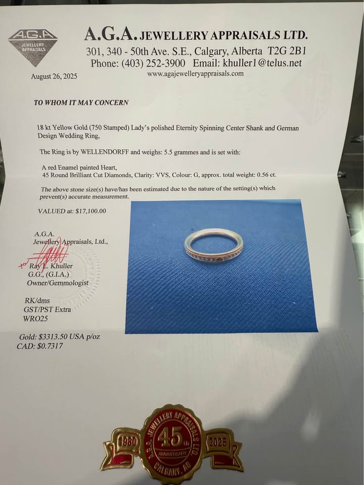 Wellendorff Anniversary Ring "My Heart" With Diamonds-Limited Edition
