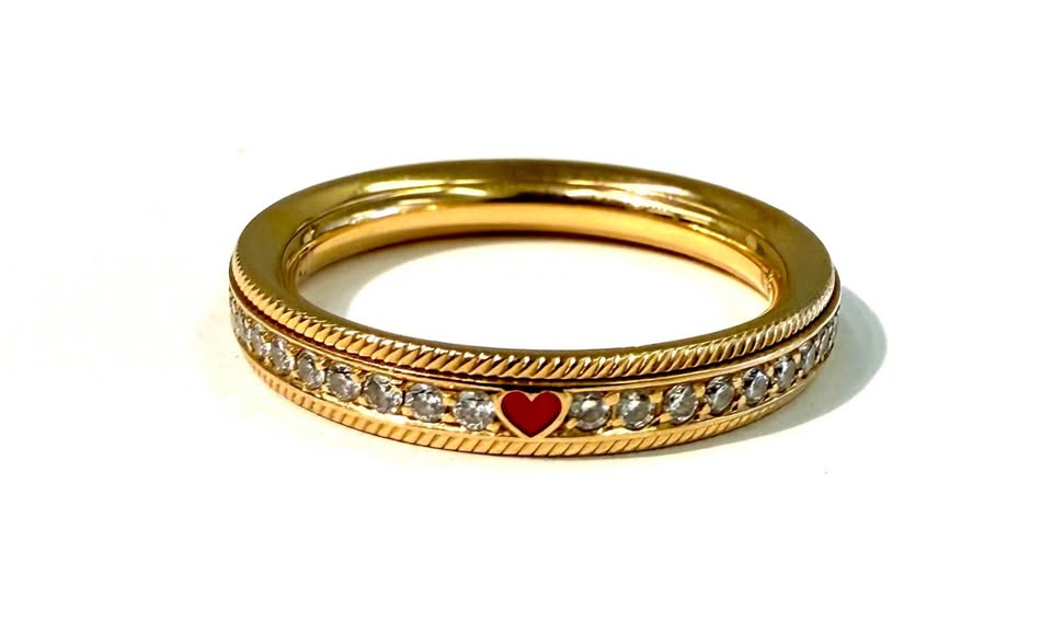 Wellendorff Anniversary Ring "My Heart" With Diamonds-Limited Edition