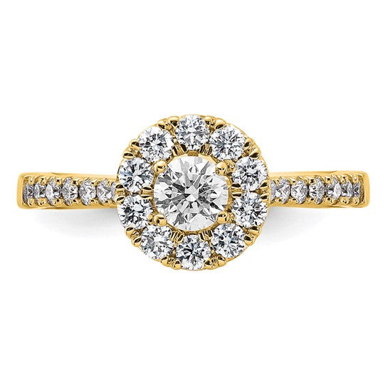 14k Yellow Lab Grown Diamond VS DEF Engagement Ring